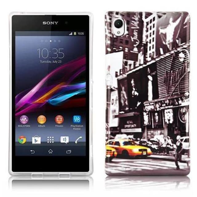 Sony Xperia Z1 Skal Fodral Case (Grå)