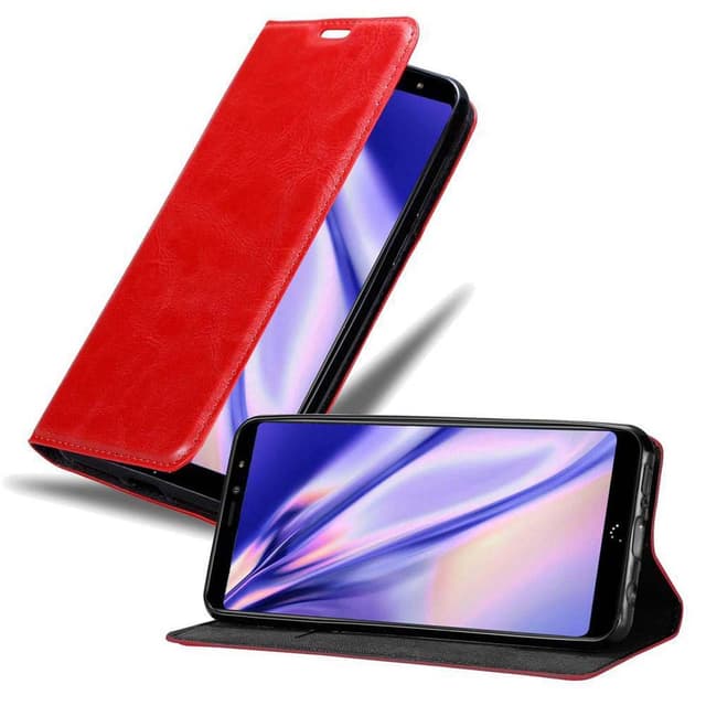 BQ Aquaris X2 Suojakuori Lompakkokotelo (Punainen)