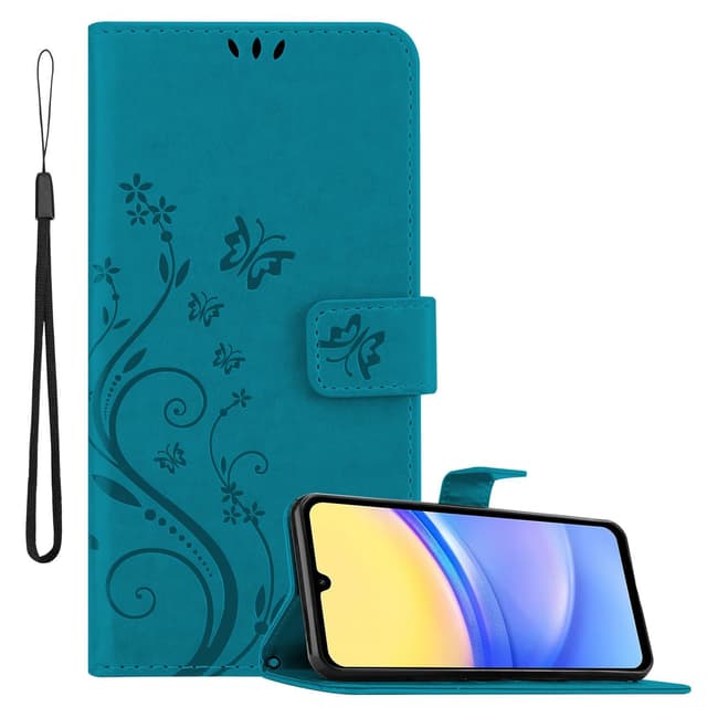 Samsung Galaxy A15 Pungetui Cover Case (Blå)
