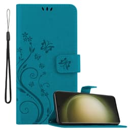 Samsung Galaxy S23 ULTRA Pungetui Cover Case (Blå)