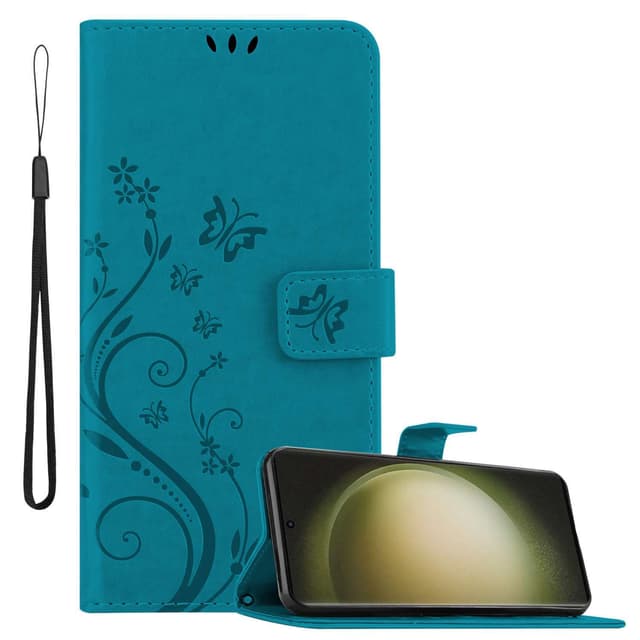Samsung Galaxy S23 ULTRA Pungetui Cover Case (Blå)