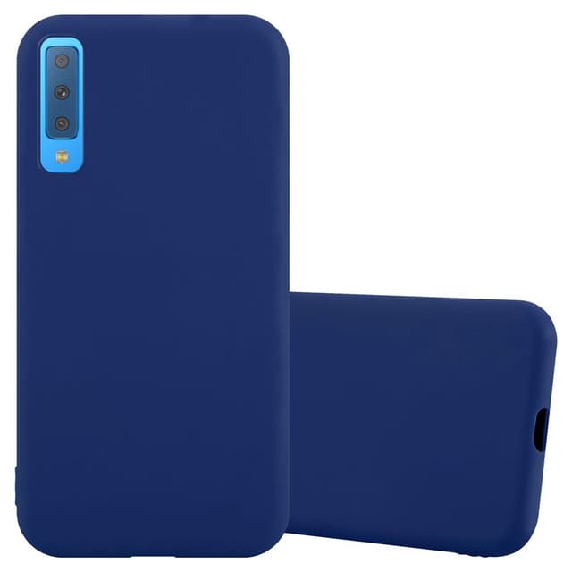 Deksel Samsung Galaxy A7 2018 Silikon cover (blå)