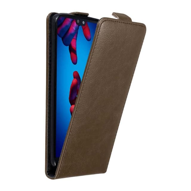 Huawei P20 Pungetui Flip Cover (Brun)
