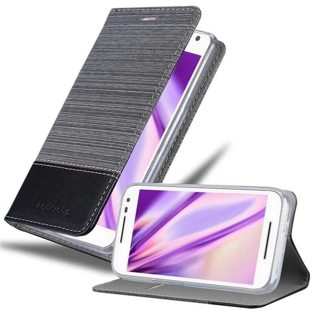 Motorola MOTO G3 lommebokdeksel etui (grå)