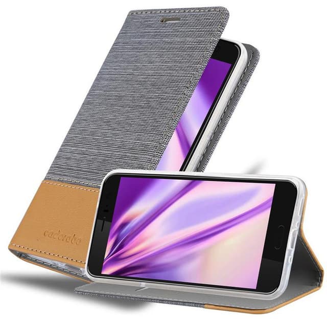 HTC OCEAN / U11 Suojakuori Lompakkokotelo (harmaa)