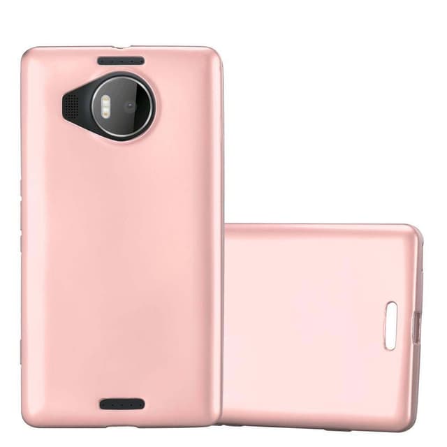 Custodia Rigida Cadorabo Per Nokia Lumia 950 XL – Frosty Rosa, Cover Sottile Antiurto Con Bordi Rialzati