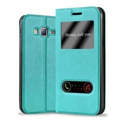 Lompakkokotelo Samsung Galaxy J3 2016 Case (Turkoosi)