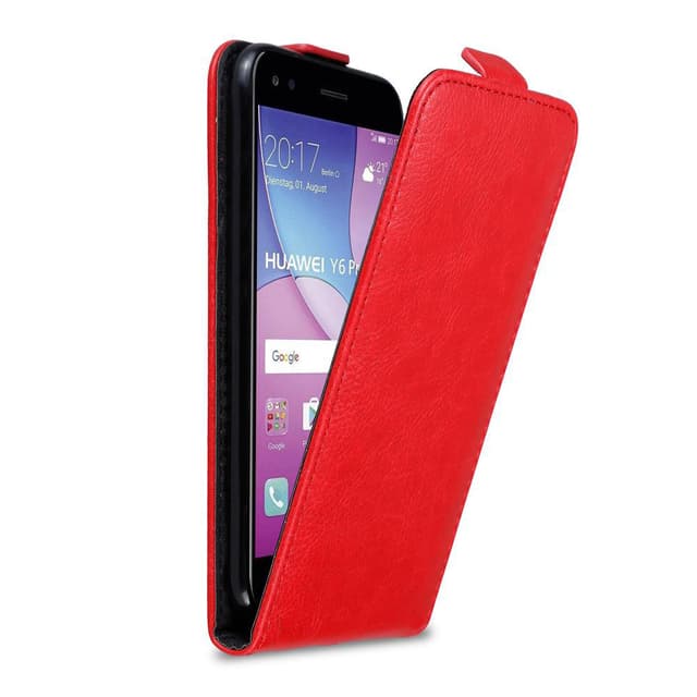 Huawei Y6 PRO 2017 deksel flip cover (rød)