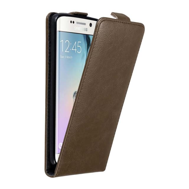 Samsung Galaxy S6 EDGE Flipfodral Skal (Brun)