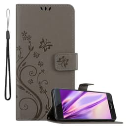 Honor 8 / 8 PREMIUM Plånboksfodral Skal (Grå)