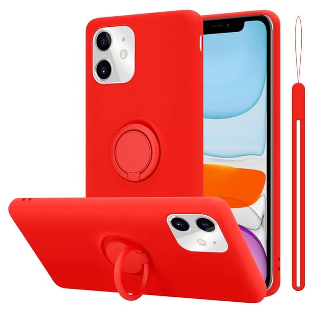 Deksel iPhone 11 Ring Case (rød)