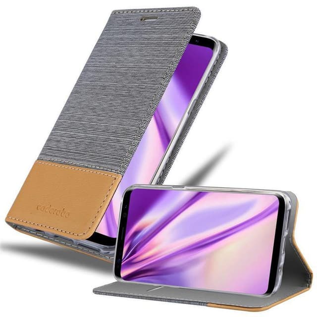 Samsung Galaxy S8 PLUS Plånboksfodral Skal (Grå)