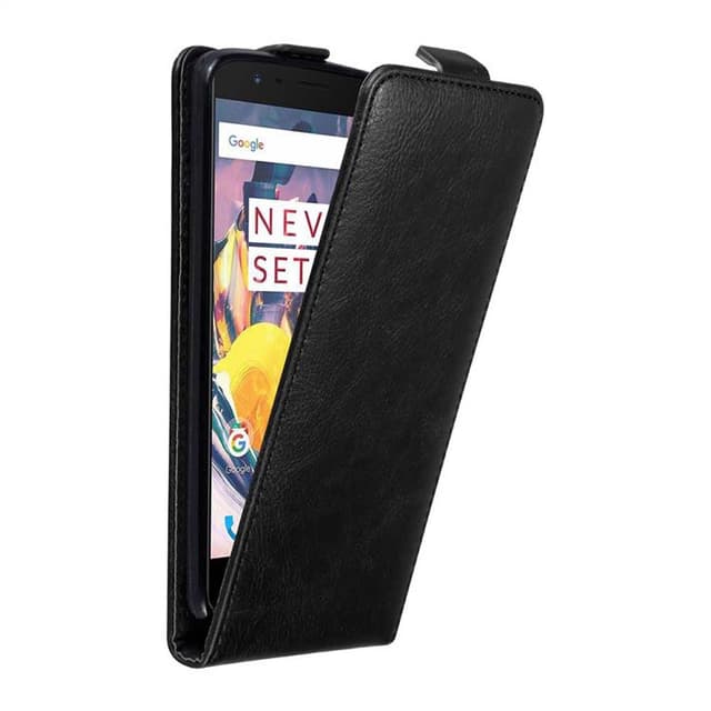 OnePlus 3 / 3T deksel flip cover (svart)