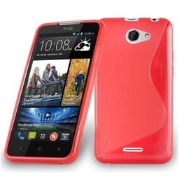 HTC Desire 316 / 516 silikondeksel case (rød)