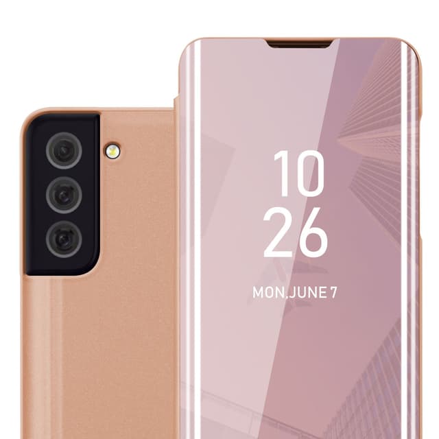 Samsung Galaxy S22 Plånboksfodral Skal (Rosa)