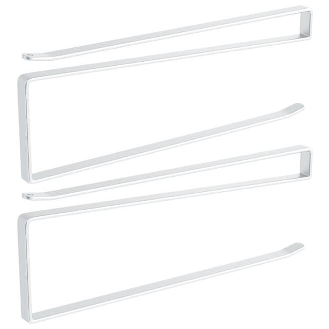 2x Holder til papirrulle Køkkenrulleholder (hvid)