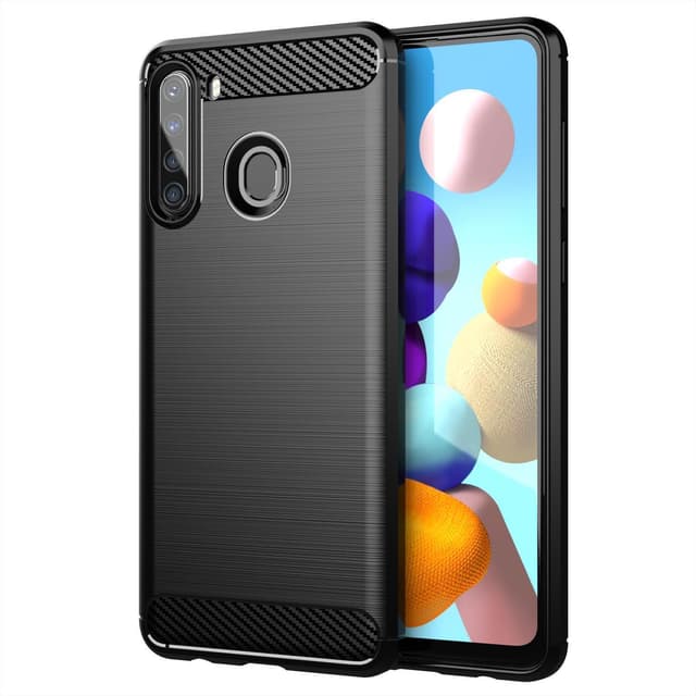 Samsung Galaxy A21 Skal Fodral Case (Svart)