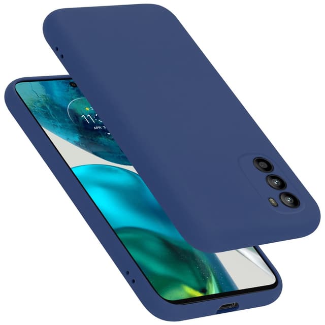 Motorola MOTO G52 4G / G82 5G silikondeksel case (blå)