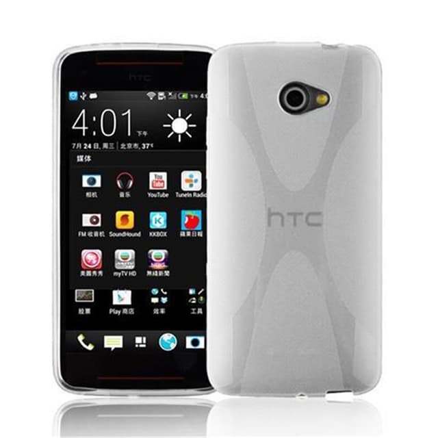 HTC BUTTERFLY S Skal Fodral Case (Transparent)