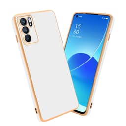Oppo Reno6 5G Skal Fodral Case (Vit)