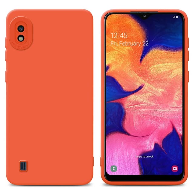 Samsung Galaxy A10 Suojakuori Kotelo (Oranssi)