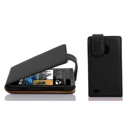 HTC Desire 300 Suojakuori Lompakkokotelo (Musta)