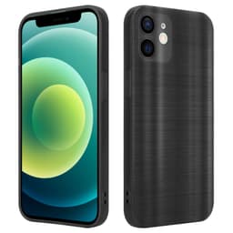 iPhone 12 MINI Silikondeksel Beskyttelse (svart)