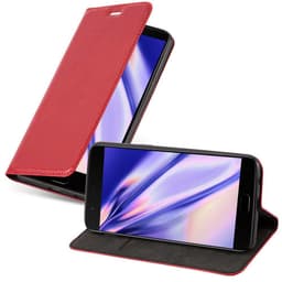 OnePlus 5 Suojakuori Lompakkokotelo (Punainen)