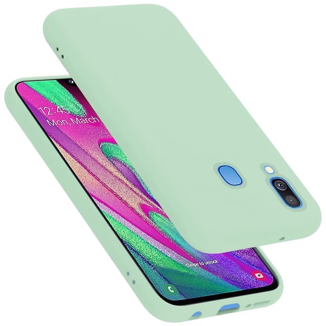 Samsung Galaxy A40 Cover Etui Case (Grøn)