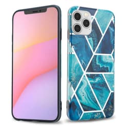 iPhone 12 / 12 PRO Plånboksfodral Skal (Blå)