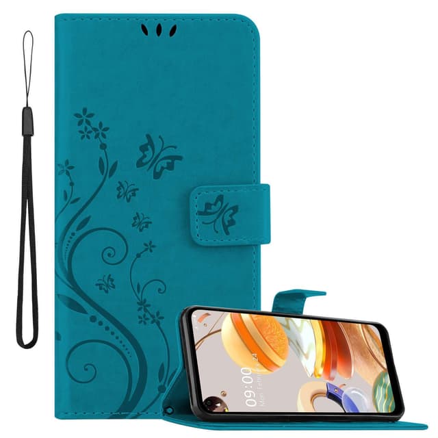 LG K61 Plånboksfodral Skal (Blå)