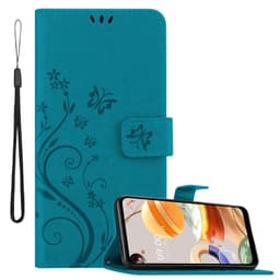 LG K61 Suojakuori Lompakkokotelo (Sininen)