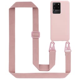 Samsung Galaxy S20 ULTRA Skal Fodral Kedja (Rosa)