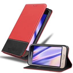 Samsung Galaxy J1 2016 Skal Fodral Case (Röd)