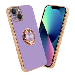 iPhone 14 silikondeksel case (lilla)