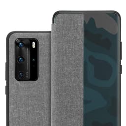 Huawei P40 PRO / P40 PRO+ Plånboksfodral Skal (Grå)