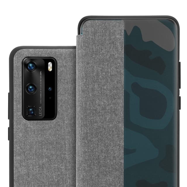 Huawei P40 PRO / P40 PRO+ Plånboksfodral Skal (Grå)