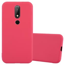 Nokia 6.1 PLUS / X6 deksel tpu case cover (rød)