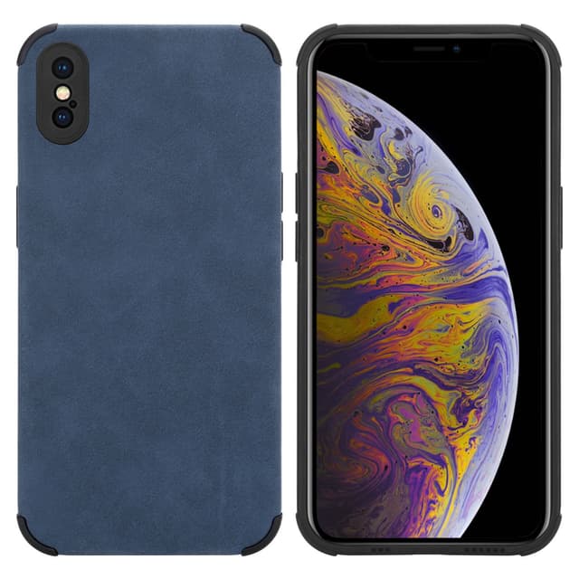 iPhone X / XS Etui Case Cover (Blå)