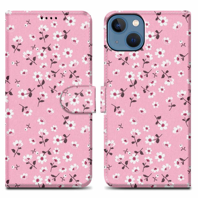 iPhone 13 Plånboksfodral Skal (Rosa)