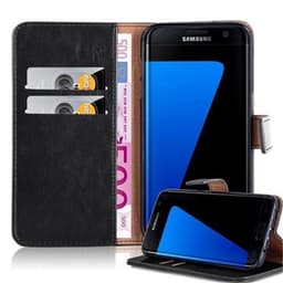 Samsung Galaxy S7 EDGE Plånboksfodral Skal (Svart)