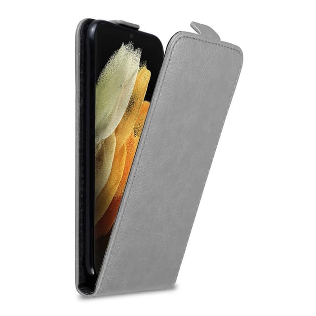 Samsung Galaxy S21 ULTRA Flipfodral Skal (Grå)