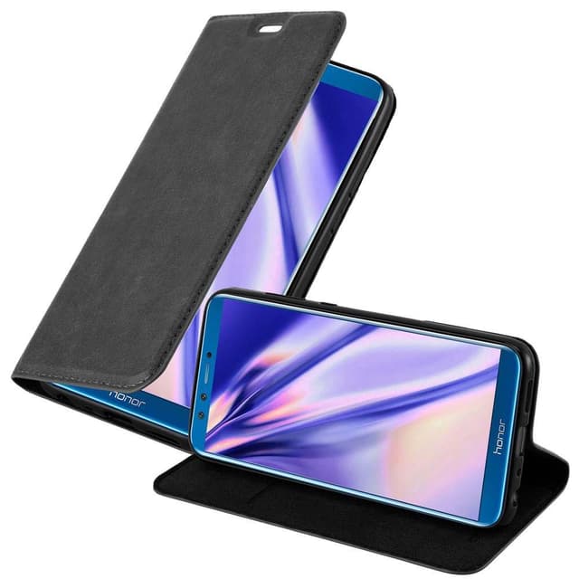 Honor 9 LITE Suojakuori Lompakkokotelo (Musta)