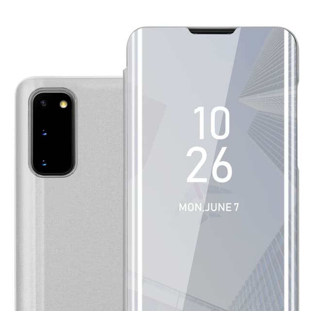 Samsung Galaxy S20 Pungetui Cover Case (Sølv)
