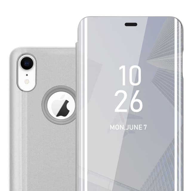 iPhone XR Plånboksfodral Skal (Silver)