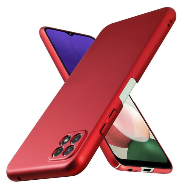 Samsung Galaxy A22 5G Skal Fodral Case (Röd)