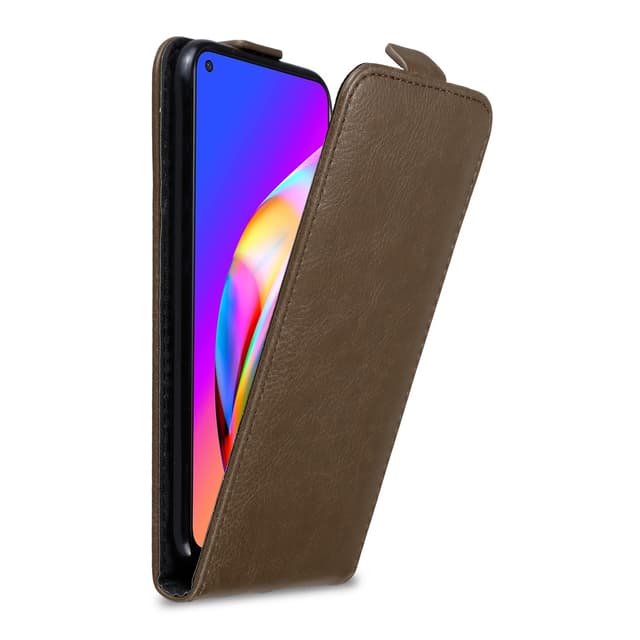 Oppo A94 5G Pungetui Flip Cover (Brun)