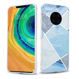 Huawei MATE 30 PRO Plånboksfodral Skal (Blå)
