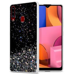 Samsung Galaxy A20s Suojakuori Suojakotelo (Musta)