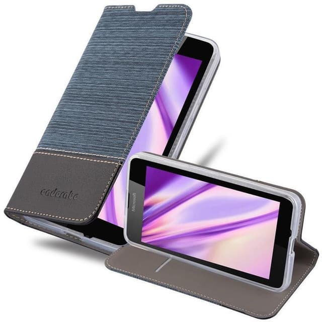 Nokia Lumia 640 Plånboksfodral Skal (Blå)